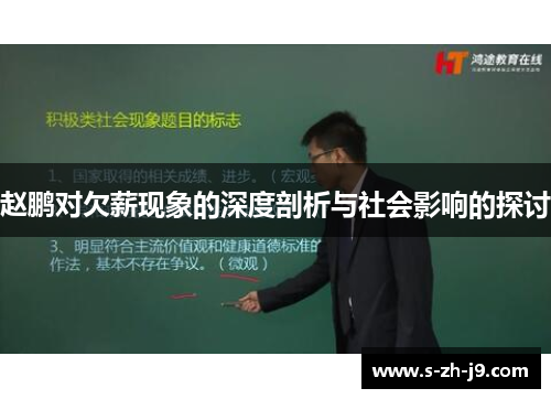 赵鹏对欠薪现象的深度剖析与社会影响的探讨